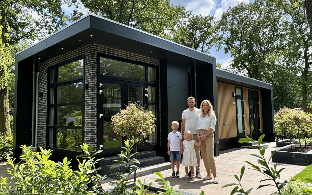 Dömira black met gezin